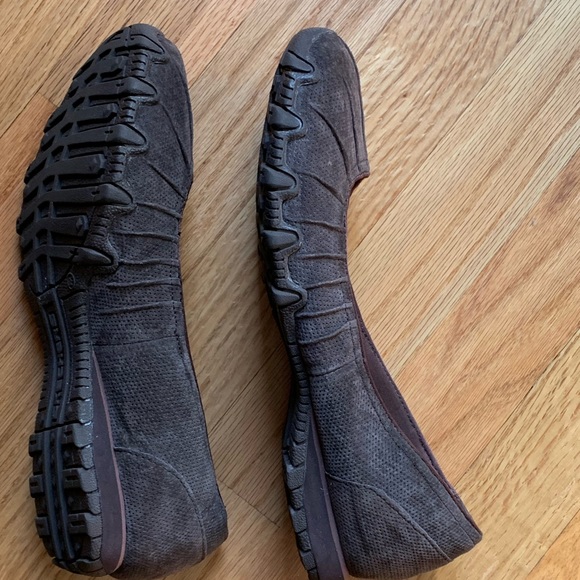 SKETCHERS Dark Brown Suede Size 7.5 Memory Foam Flats - Picture 6 of 10